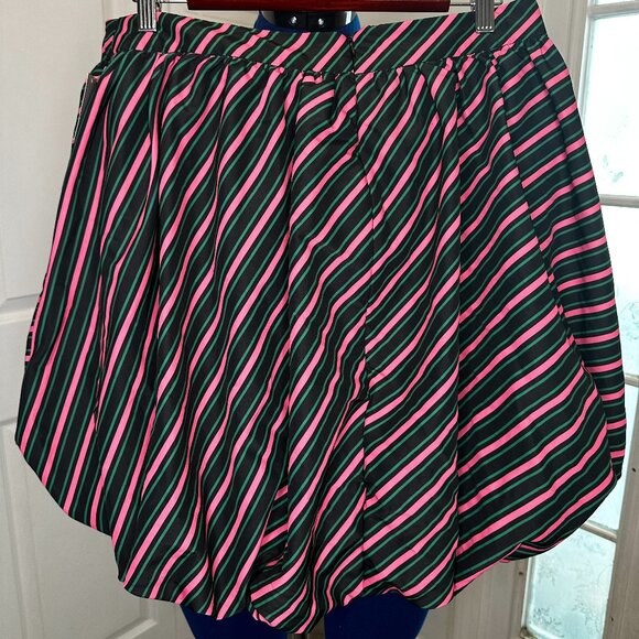 Wicked X Target Womens Mini Bubble Skirt Size XXL Black Pink Green Striped NWT - Picture 2 of 8
